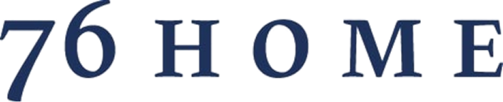 Blue 76 HOME logo on black background