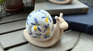 Snail Figurine - White