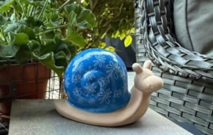 Snail Figurine - Blue