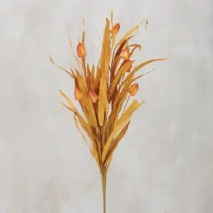 Dried orange floral arrangement