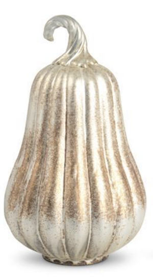 Matte Antiqued Gold Mercury Gourd