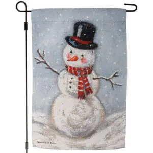 Snowman Garden Flag