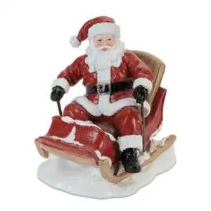 Santa in Sleigh Figurine