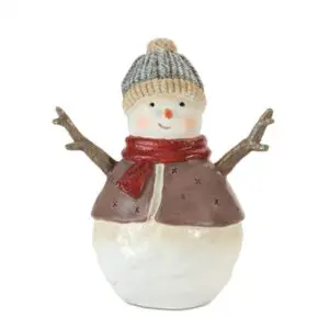 Snowman with Brown Coat