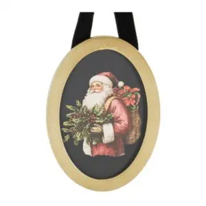Santa Frame with Wreath