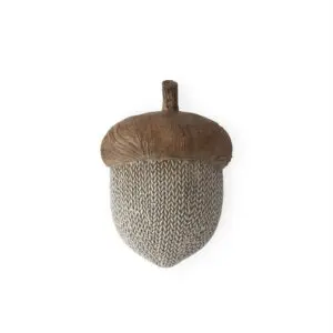 2.5" Woven and Woodgrain Acorn