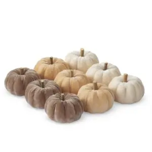 Brown and Yellow Velvet Pumpkin Filler