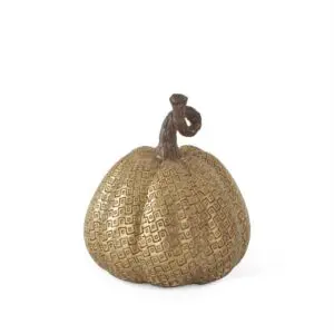 Gold Maze Embossed Pumpkin