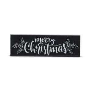 White Christmas Message Sign - Merry Christmas