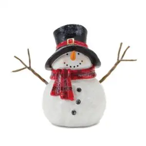 Snowman with Black Hat