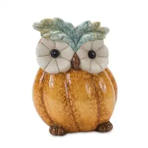 6.75" Pumpkin Owl