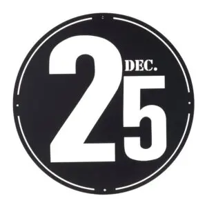 Dec. 25 Plaque