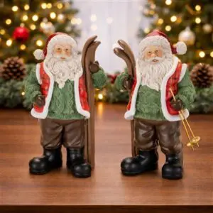 Santa with Skiis