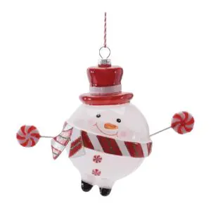 Candy Snowman Ornament