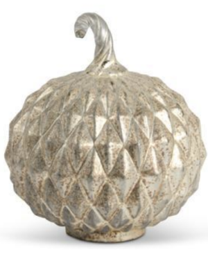 Matte Gold Speckled Diamond Cut Pumpkin