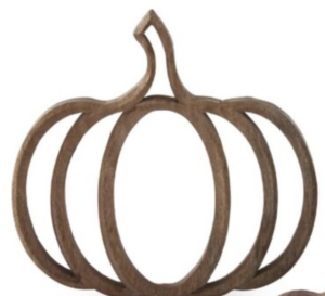 Large Wood Cutout Pumpkin