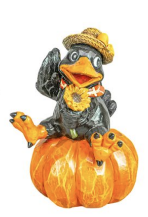 Kooky Crow Pumpkin Tabletop - Sunflower
