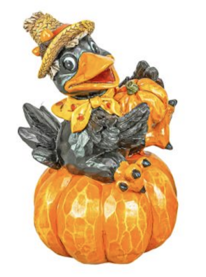 Kooky Crow Pumpkin Tabletop - Pumpkin