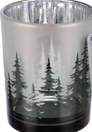 Large Winter Tree Candle Holder