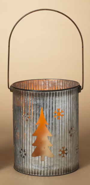 Galvanized Metal Luminary - Large