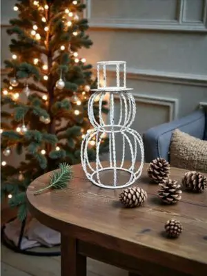 White Twisted Snowman
