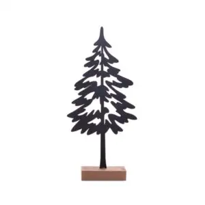 12" Metal Black Tree