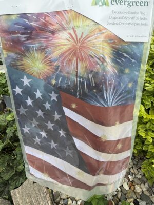 American Firework Garden Flag
