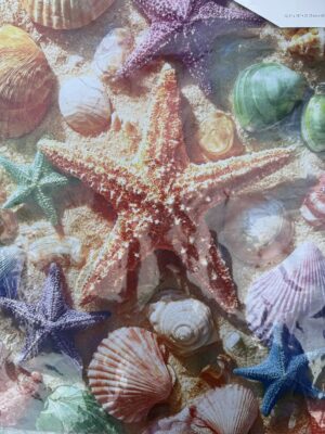 Starfish & Seashells Suede Garden Flag