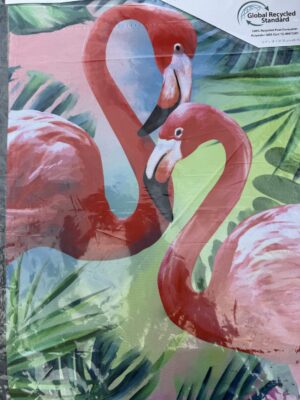 Flamingle Suede Garden Flag
