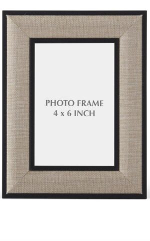 4x6 Black Linen Picture Frame