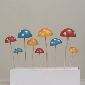 Large Glow in the Dark Mushroom - Red
