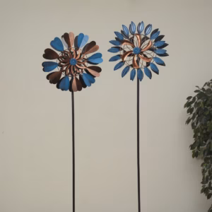62.9" Metal Wind Spinner Yard Stake Assorted