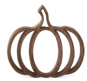 Small Wood Cutout Pumpkin
