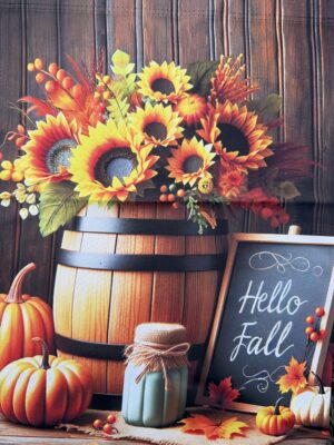 Harvest Sunflower Double Sided Garden Flag