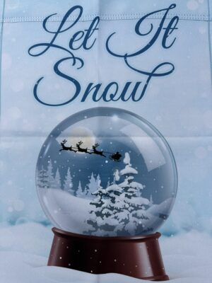 Let It Snowglobe Garden Flag