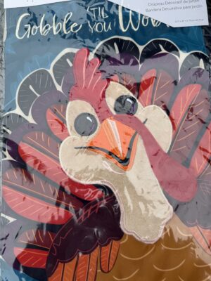 Gobble 'til You Wabble Garden Flag