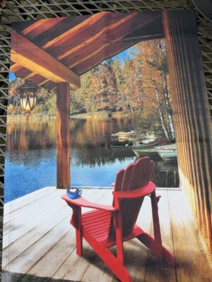 Fall Lake Solitude Double Sided Garden Flag
