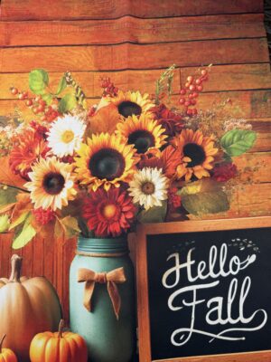 Hello Fall Sunflower Garden Flag